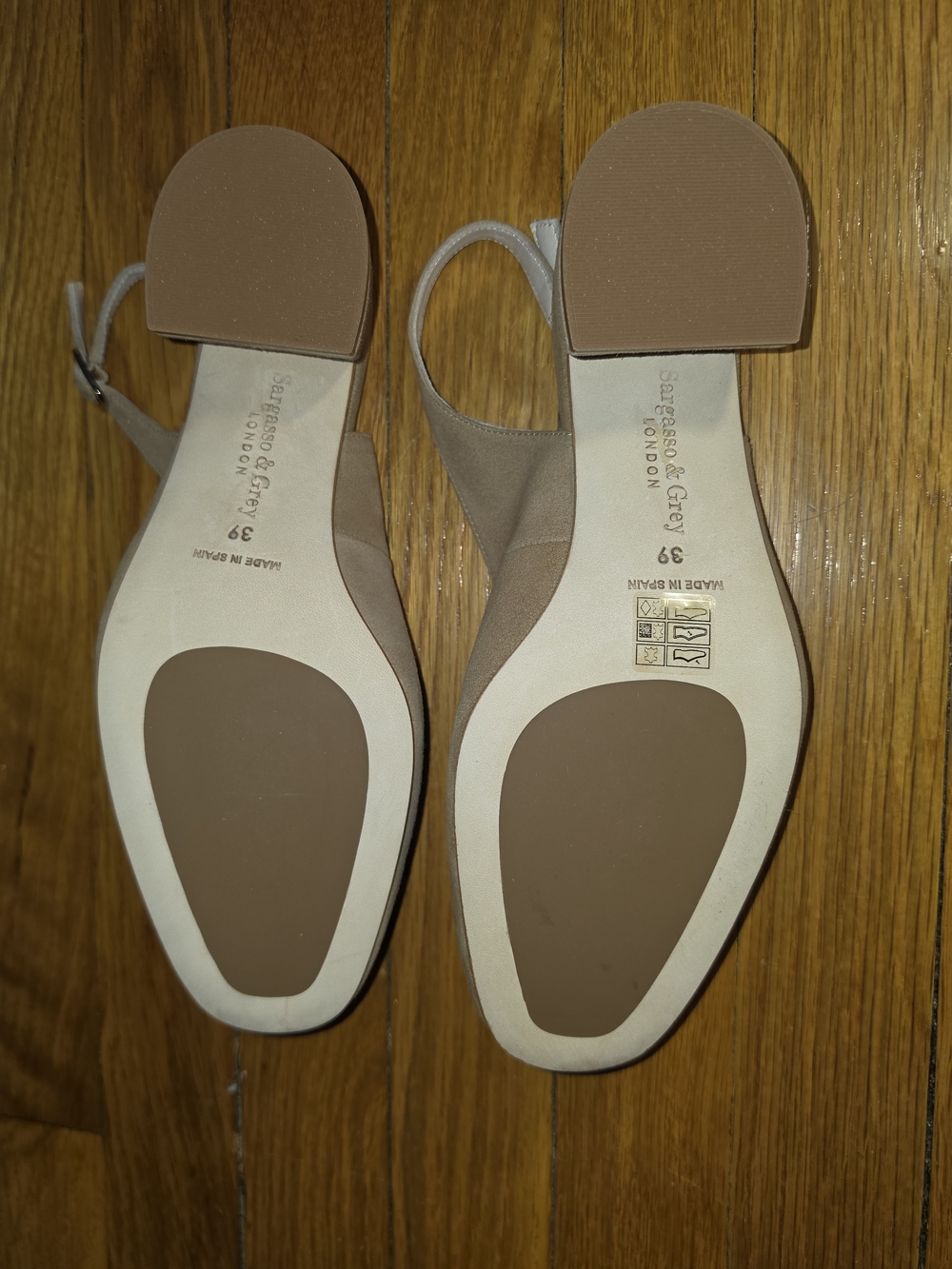 Sargasso & Grey Amalie Suede Slingbacks 8W - Picture 5 of 6